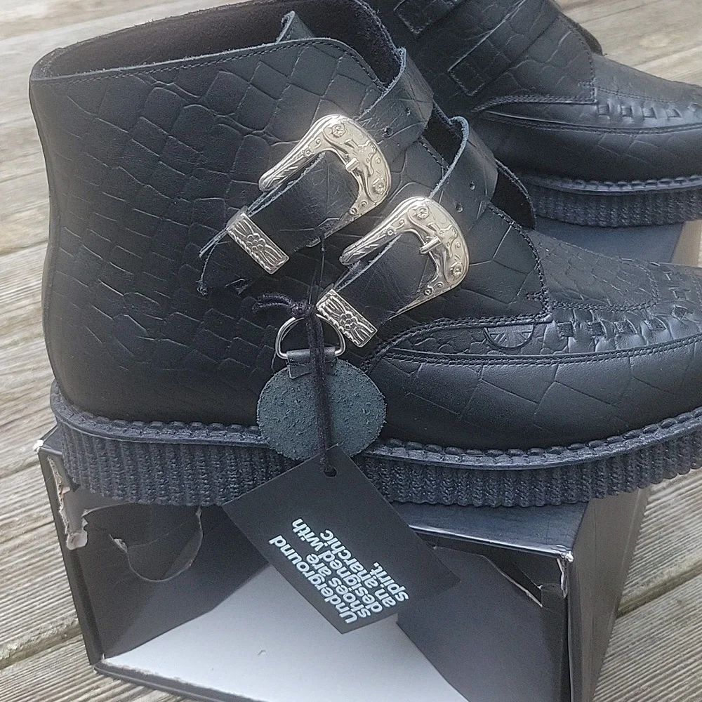 Underground Original Bowie Creeper Single Sole Leather Boot